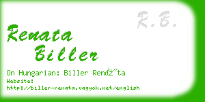 renata biller business card